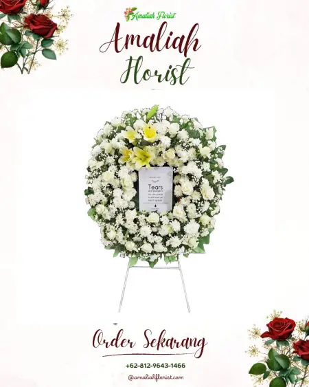 Krans Bunga Duka Babakanmanjeti